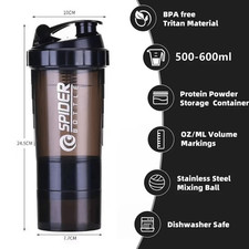 500ML Portable Protein Shaker